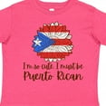 thumbnail image 4 of Inktastic I'm So Cute, I Must Be Puerto Rican Sunflower Boys or Girls Toddler T-Shirt, 4 of 5