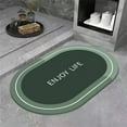 thumbnail image 6 of InsCrazy Bathroom Rugs Bathroom Absorbent Floor Mats Crystal Velvet Cushions Toilet Foot Mats Toilet Door Non-slip Household Quick Dry Bathroom Mats 20" x 35", 6 of 8