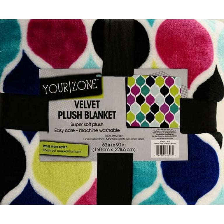 Your Zone 63 x 90 Royal Plush Blanket 1 Each Walmart