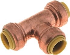 Lot De 2 Raccords En T Press 1/2 Pouce XFITTING - Laiton Sans Plomb - Certifié NSF - Pour Installations Sanitaires