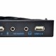 thumbnail image 4 of Panel De Modificación Del Chasis PC Case 9Pin to 2 USB2.0 Floppy HUB HD Audio 3.5mm Front Panel Rack (Negro), 4 of 7