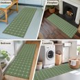 thumbnail image 4 of Green Gingham Runner Rug 2x6 FT,Non Slip Hallway Rugs,Modern Minimalist Geometric Plaid Washable Soft Floor Carpet Non-Shedding Throw Runner Carpet Long Rug for Entryway Kitchen Bedside Sliding Door, 4 of 6