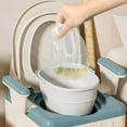 thumbnail image 4 of Toilette de Chevet Mobile, Chaise de Chevet Commode Coussin Doux Base Stable Accoudoir Amovible Forte Capacité de Charge pour Activités Extérieures, 4 of 7