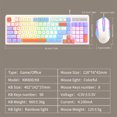 thumbnail image 4 of Juego de teclado y mouse mecánicos con cable de 98 teclas KM800, retroiluminación de 4000 ppp (A), 4 of 7