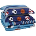 thumbnail image 2 of Chezmoi Collection 4-Piece Kids Sports Bedding Baseball Comforter Set with Fitted Sheet, Microfiber Bed in a Bag, 2 of 8