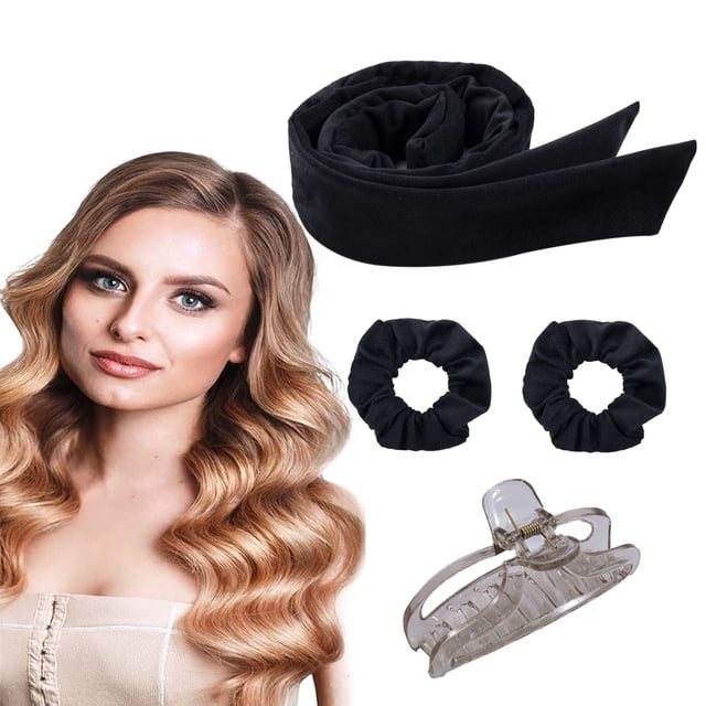 Diadema con lazo largo para cabello rizado, artefacto para dormir con ondas grandes, sin calor, para rizar el cabello