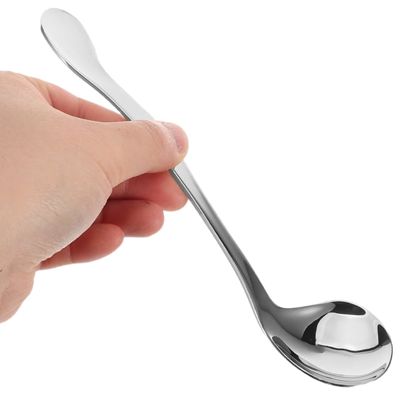 OFFIGAM Adaptive Handicap Spoon for Elderly with Hand Tremor Silver Stainless Steel Ergonomic Design Kitchen Use 1 Count