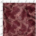 thumbnail image 2 of Soimoi Minky Red Fabric By the Yard - 56 Inch Wide - Leaves Pattern Fabric - Botanical and Elegant Designs for Various Uses Printed Fabric, 2 of 6