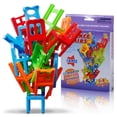 thumbnail image 2 of toy Family Board Game Children Educational Toy Balance Stacking Chairs Office Game, 2 of 6