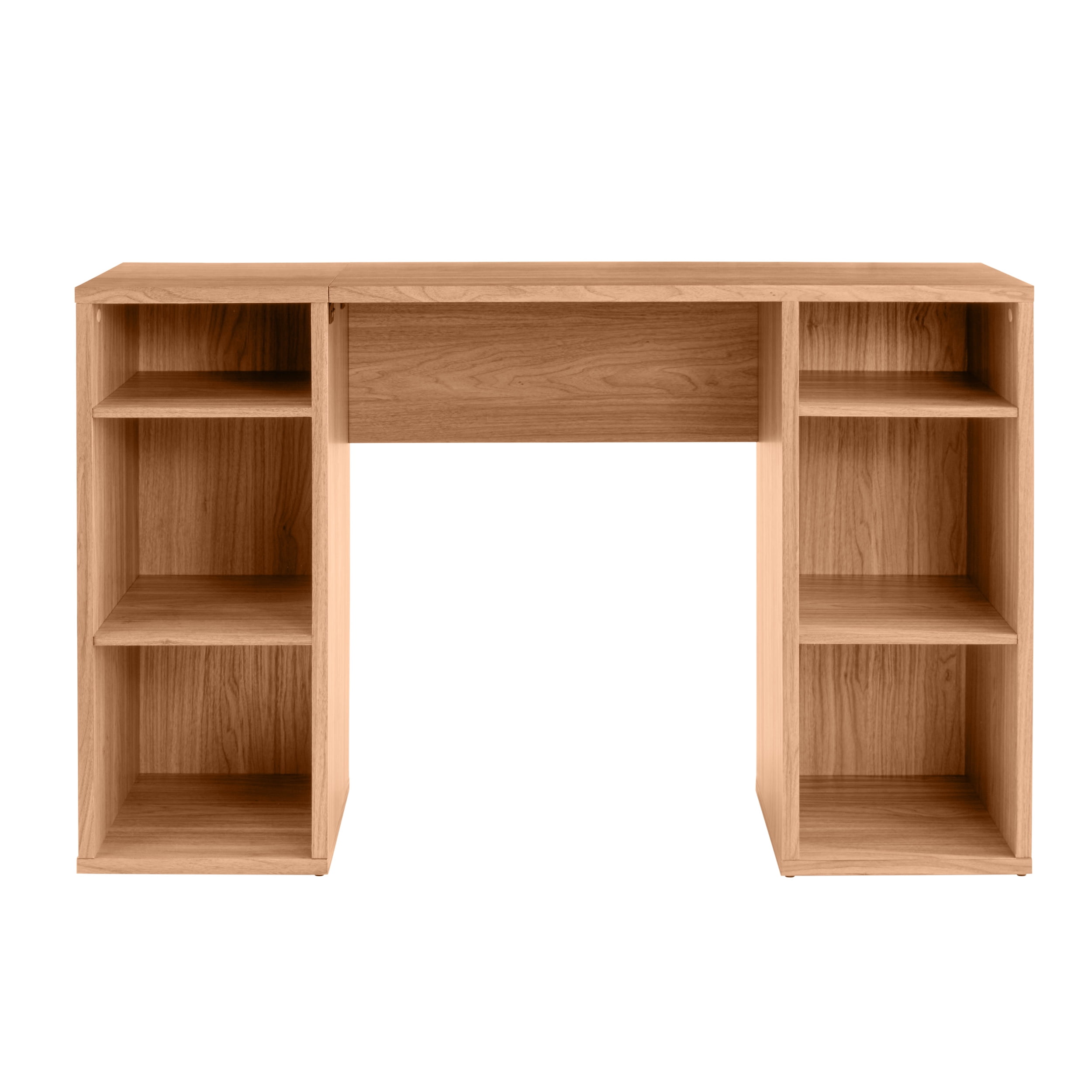 Mainstays 4Cube Storage Desk, Warm Walnut  (图5)