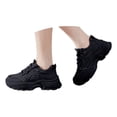 thumbnail image 4 of Fdrone Womens Fashion Lace-Up Chunky Sneakers Walking Athletic Casual Shoes Platform Round Toe Non-Slip Sport Shoes Air Mesh Workout Shoes Dad Sneakers, 4 of 7