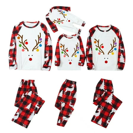 

Family Christmas Pjs Matching Sets Plus Size Family Matching Winter Holiday Pajama Collection