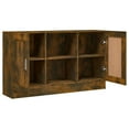 thumbnail image 3 of vidaXL Sideboard Smoked Oak 120x30.5x70 cm Engineered Wood, 3 of 5