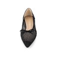thumbnail image 7 of BLISSFUL STEP Women's Pointed Toe Rhinestone Mesh Bow Ballerina Flats, 7 of 7