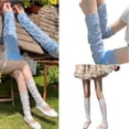 thumbnail image 2 of Guaber Sock,Elegant Ice Silk Arm Sleeves Leg Warmers for Women Breathable Sweet Bowknot Pattern Thin Sunscreen Arm Leg Covers, 2 of 6