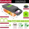 thumbnail image 5 of B BARTANS 16-in-1 Food Dicer, Slicer, Shredder, Chopper for Vegetables with Stainless Steel Blades, 5 of 9