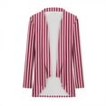 thumbnail image 7 of Women's Summer Long Cardigan Lightweight Long Sleeve Ladies Open Front Casual Cardigan Red M, 7 of 7