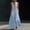 #0058-Blue, variant on Women's Plain V-Neck Button-Up Sleeveless Cotton Overalls Rompers Baggy Wide Leg Jumpsuits