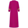 thumbnail image 6 of iiniim Kids Girls Round Neck Long Sleeve Maxi Dress Theme Party Masquerade Hot Pink 6, 6 of 7