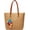 B-light Brown, variant on Kukuzhu Straw Beach Bags Tote Tassels Bag Hobo Summer Handwoven Shoulder Bags Purse With Pom Poms