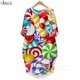 thumbnail image 3 of CLOOCL Harajuku Vestido de manga larga con deliciosos gráficos de piruletas Impreso en 3D Suave y cómodo Vestido de bolsillo Vestido tipo bata Dropshipping, 3 of 5