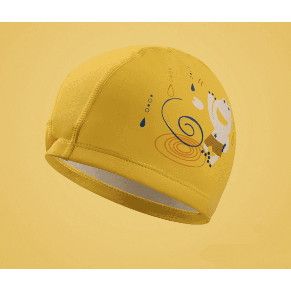 Swimming Caps-AMERTEER Swim Caps PU Swimming Hat Long Hair Men Kids Girls Boys Children Youth, Waterproof Swimming Cap