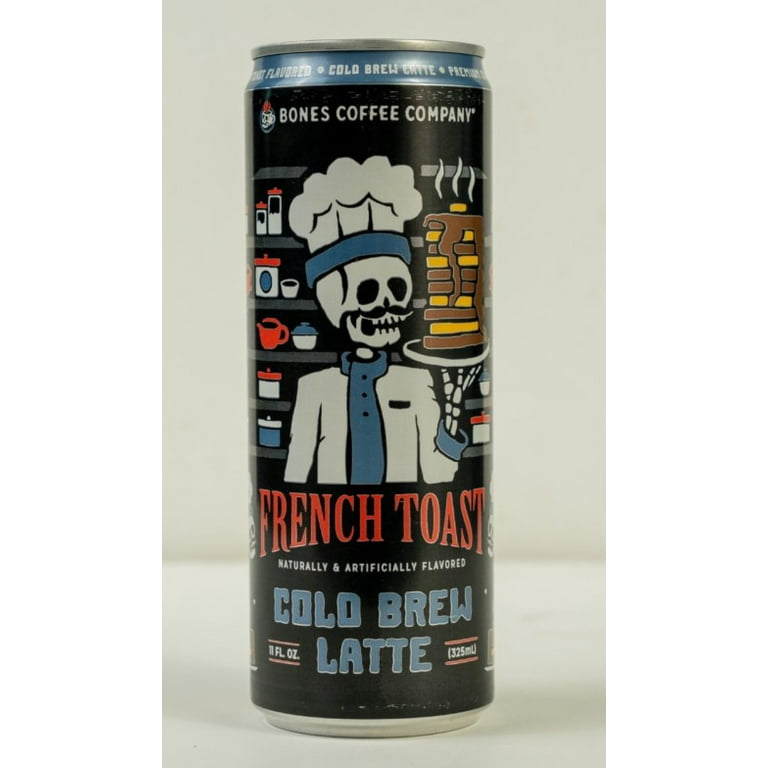 Bones Coffee French Toast Cold Brew Latte, French Toast Flavored