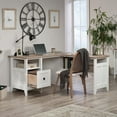 thumbnail image 2 of Sauder August Hill Bureau en L en Finition Soft White, 2 of 9