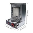 thumbnail image 2 of Vertical Gas Broiler Shawarma Machine Doner Kebab Gyro Grill Machine Rotisserie, 2 of 11