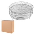 thumbnail image 4 of Fiocias 3 Pieces Air Fryer Rack Drying Rack Stacker Trays Mesh Basket Set Chips Roasting round 20cm, 4 of 7