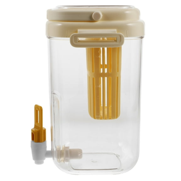 Cold Water Bottle Beverage Fridge Small Refrigerator for Room Yellow