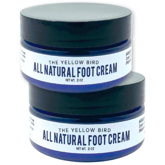 Crema para pies The Yellow Bird Travel, tamaño 60 ml, paquete de 2