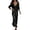A-Black813, variant on Knit Sweater Satin Two Piece Outfit Set for Women V Neck Long Sleeve Midi Casual Sets