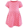 thumbnail image 4 of Hudson Baby Girls Cotton Dresses, Pink Doodles, 6-9 Months, 4 of 4