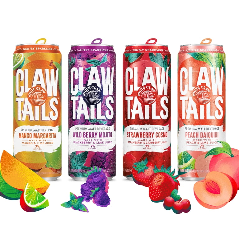 Clawtails by White Claw, Variety 12 Pack, 12 fl oz Cans, 7% ABV