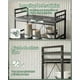 thumbnail image 4 of Soporte extensible para microondas, Organizador de Cocina, Repisas para cocina en Altura ajustable, Estante para Cocina, 2 Niveles con 8 Ganchos, 1 servilletero, 1 cesto para Especias, Negro, 4 of 6