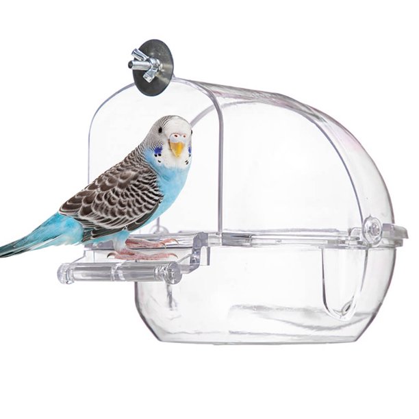 Bird Cage Crystal Bath Parrot Bathing Tub Bird Cage Accessories Bird