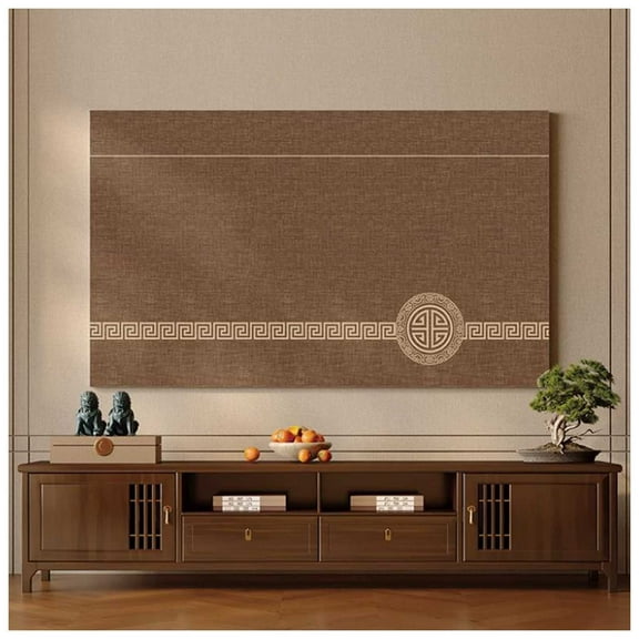 Hanging Table Top TV Cover,Printing Dust Cover,Elastic Band Prevents Screen Protection for TV