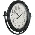 thumbnail image 4 of Infinity Instruments Finial Plastic 15.75" Indoor Wall Clock with Quartz Movement for Accurate Timekeeping, Black, 4 of 7