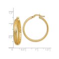 thumbnail image 3 of Greek Key Hoop Earrings in 14K Yellow Gold, 3 of 4