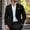Black-A, variant on Mens Casual Pocket Two Button Blazer Jacket Lightweight Sports Coat Suit Jacket for Summer Daily Business Wedding Party Travel Size L Light Blue