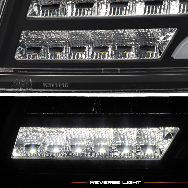 AKKON - For 2015-2021 Subaru WRX/WRX STI FULL LED Light Tube Black Housing  Tail Brake Light Lamp