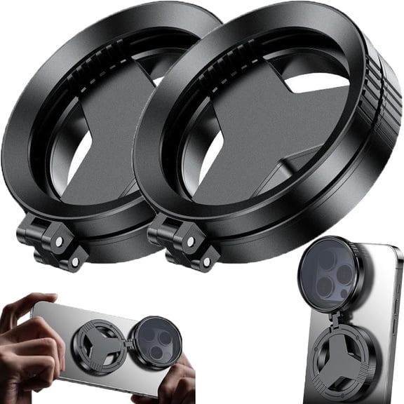 2-in-1 Magnetic CPL & Star Filter Lens, 52mm Phone Lens Filter Adapter Mount, Universal Double-Sided Retractable Polarizer Filters Ring, HD Multi-Coated Photography Lenss Filters(2Pcs)