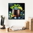 thumbnail image 6 of Epic Graffiti 'Moscow Mule' by Rey Klimt Canvas Wall Art, 18" x 18", 6 of 8