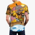 thumbnail image 6 of Wukai Animals on Noah's Ark1 Men’s Polo Shirts,Quick-Dry Athletic Shirt,Classic Fit Shirts-3X-Large, 6 of 8