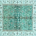 thumbnail image 1 of Ahgly Company Indoor Square Oriental Light Blue Traditional Area Rugs, 8' Square, 1 of 4