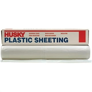 Husky 6 Mil Heavy Duty Clear Plastic Sheeting