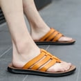thumbnail image 5 of Leozcaa Mens Flip Flops Arch Support Comfortable Summer Beach Thong Sandals Foam Cushion Slip on Slippers, 5 of 9