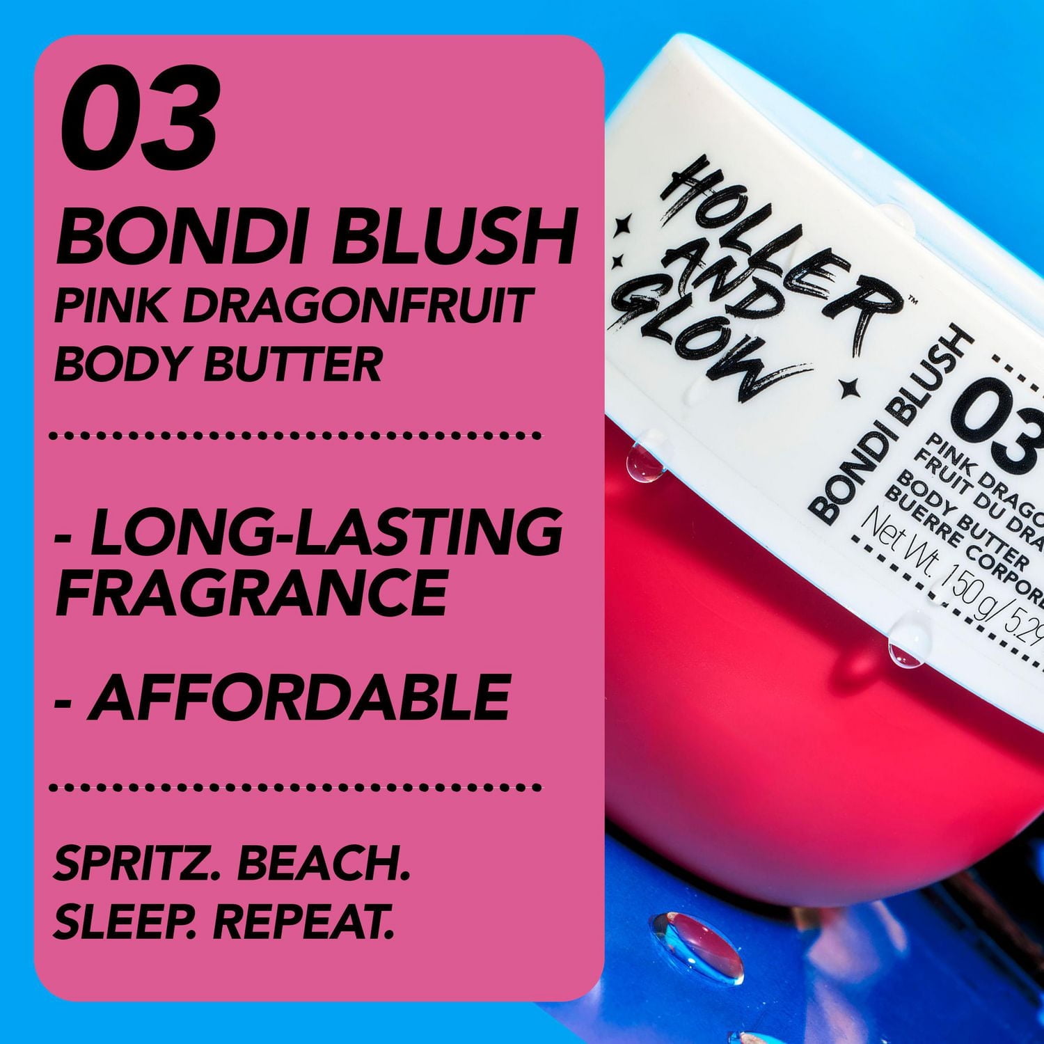 Holler & Glow Bondi Blush Pink Dragon Fruit BB