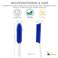 thumbnail image 4 of 2 Pack Dog Grooming Bath Brush, Premium Soft Silicone Pet Brushes with Handle, Shampoo Soothing Comb for Wet Dry Long Short Haired Dogs & Cats Massaging, Deshedding Shower Scrubbing, 4 of 6